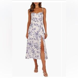 Petal & Pup Azelia floral tie strap midi dress